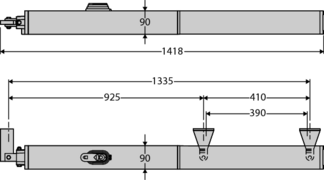 esquema dimensional p45 bft